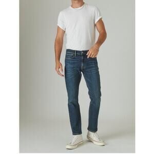 Lucky Brand Jeans Mens W32 L30 121 Slim Straight Blue Faded Denim